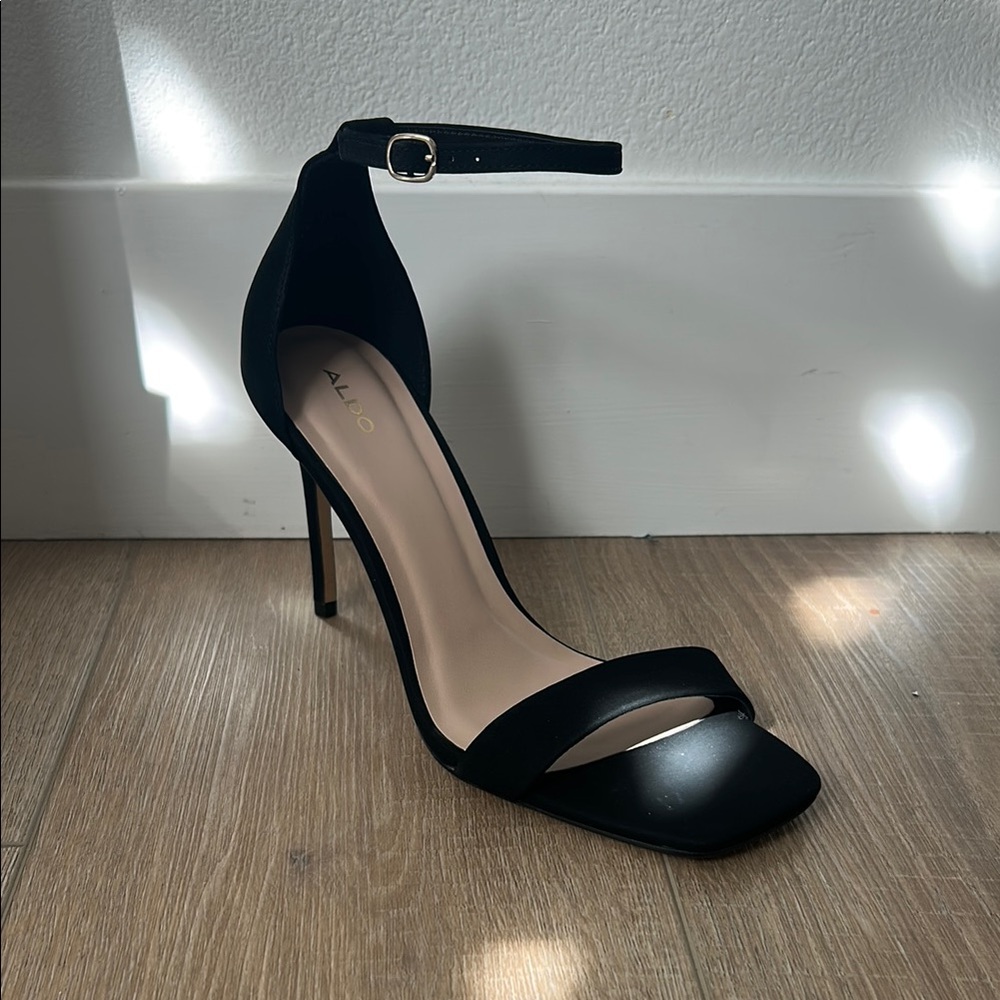 ALDO Women's Black Ankle Strap Heels